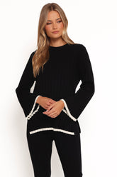 Dora Knit Top - Black